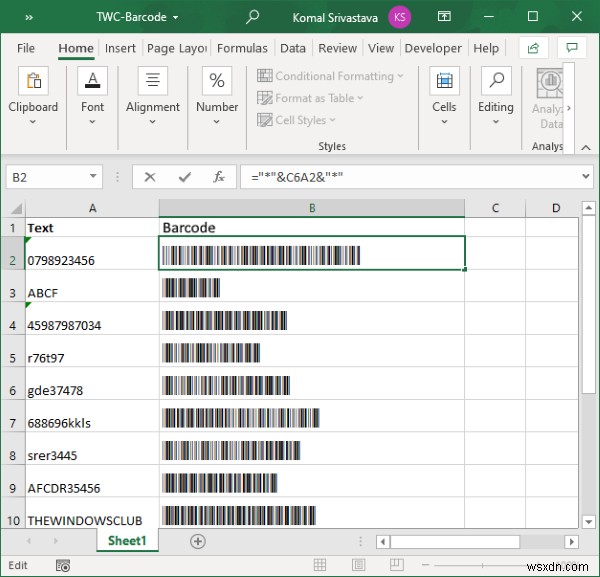 Microsoft Excelでバーコードを生成する方法|Code 39フォントを使った作成手順を解説