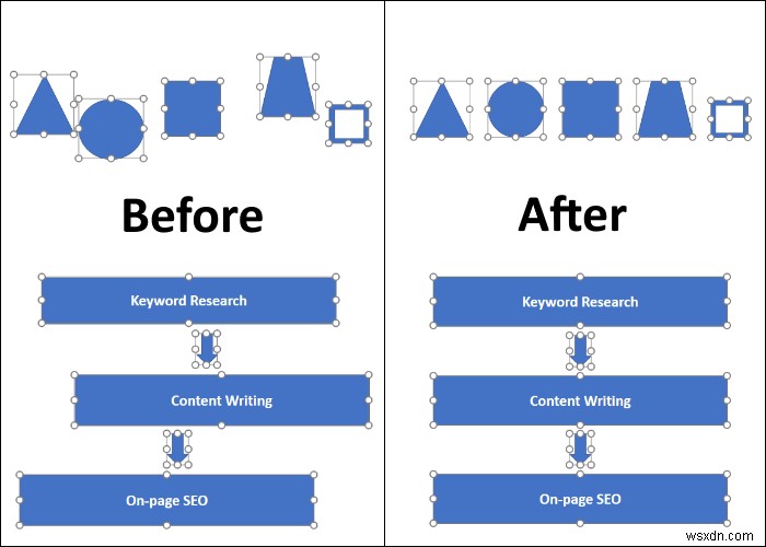 PowerPoint for the Webで「自動修正」機能を使ってスライドの要素を一瞬で整列する方法