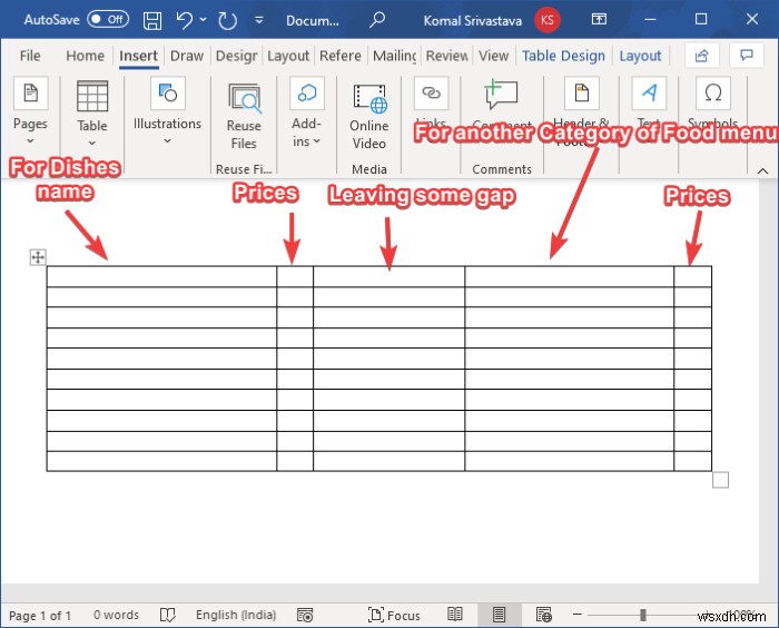 Microsoft Wordでレストランメニューを作成する方法【ゼロから作る/テンプレート活用】