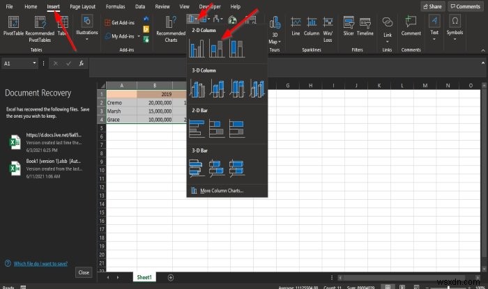 Excelのグラフで行と列を入れ替える方法|「行/列の切替」ボタンの使い方