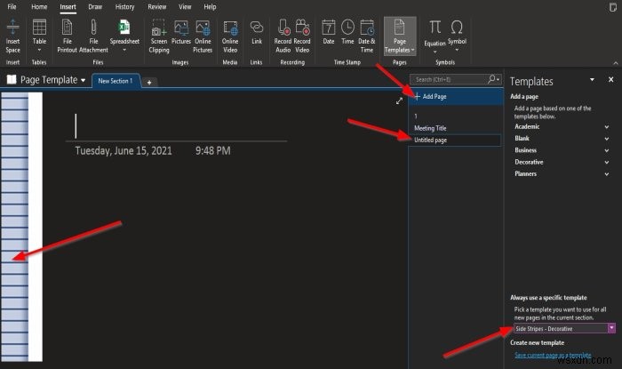 OneNoteでページテンプレート機能を使う方法【初心者向けガイド】