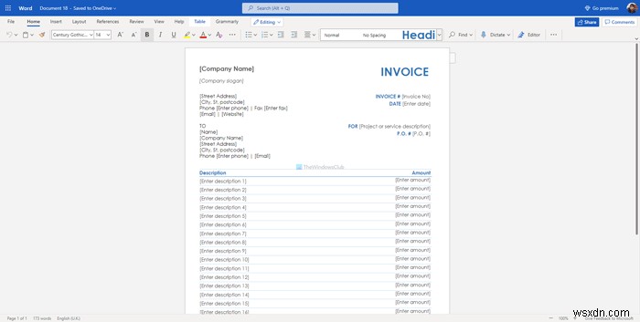 Word Onlineで無料使えるおすすめ請求書テンプレート5選|ビジネス請求書をおしゃれに簡単作成