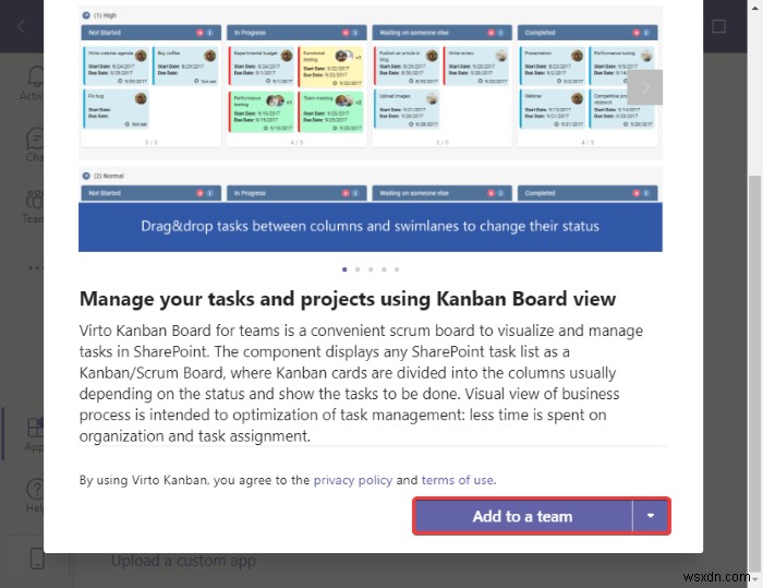 Microsoft Teamsでカンバンボードを作成する方法|無料アプリ「Virto Kanban Board」の使い方