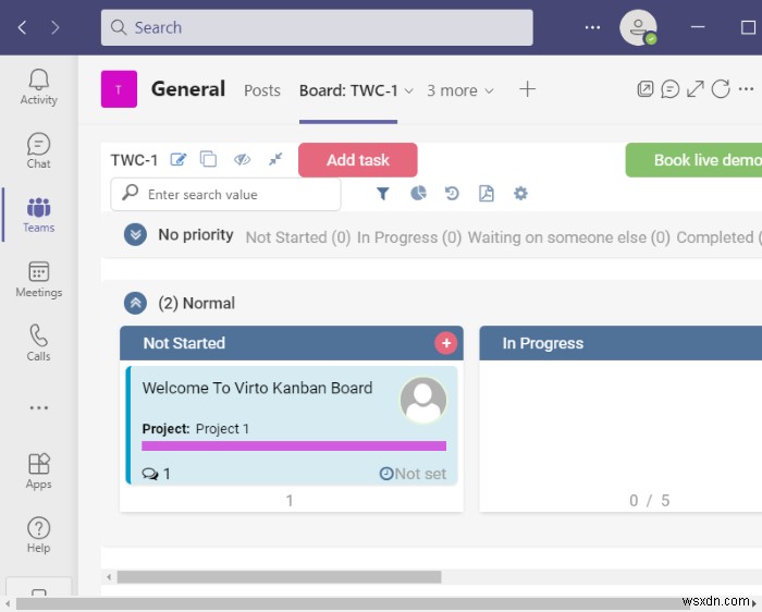 Microsoft Teamsでカンバンボードを作成する方法|無料アプリ「Virto Kanban Board」の使い方