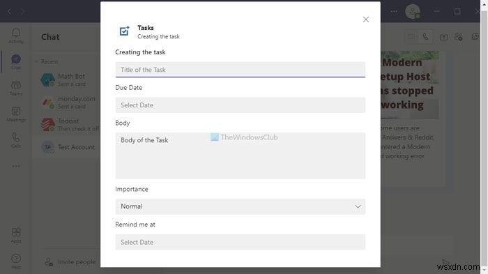 Microsoft TeamsのチャットをMicrosoft To Doのタスクに変換する方法