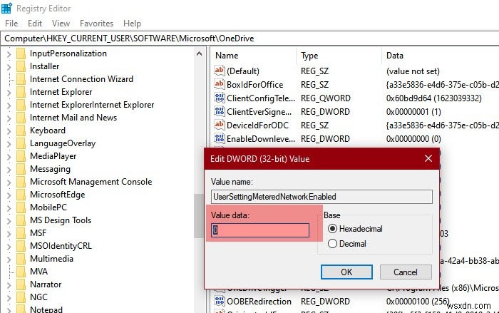 Windows 10で従量制課金ネットワーク接続時にOneDriveの同期を一時停止・再開する方法