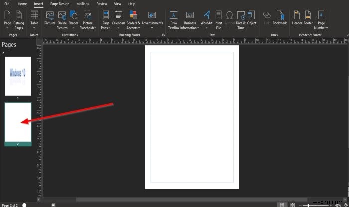 Microsoft Publisherでページオプションを使う方法|空白ページ・複製ページの挿入手順