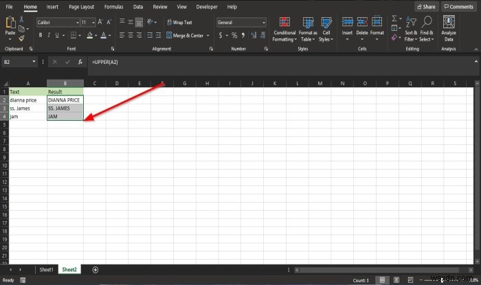 ExcelのLOWER関数とUPPER関数でテキストの大文字・小文字を変換する方法