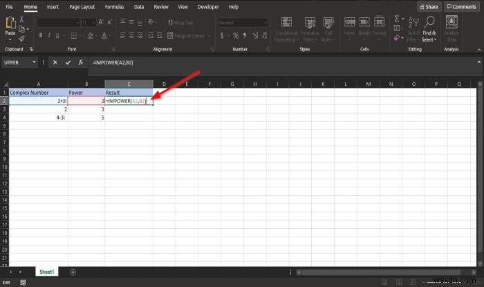 Microsoft ExcelのIMPOWER関数の使い方｜複素数のべき乗を求める方法