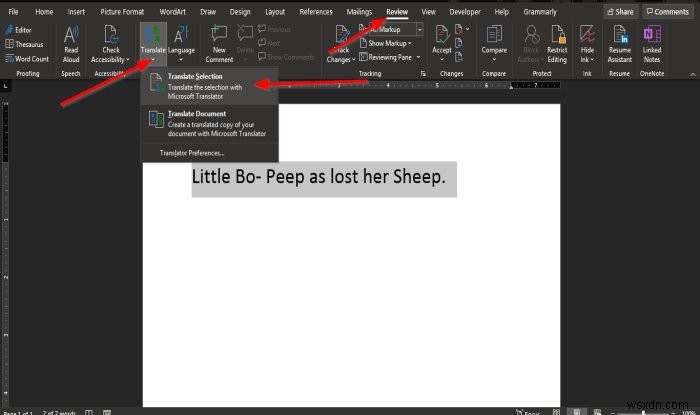Microsoft Officeでテキストを別の言語に翻訳する方法|Word・Excel・PowerPoint・OneNote対応