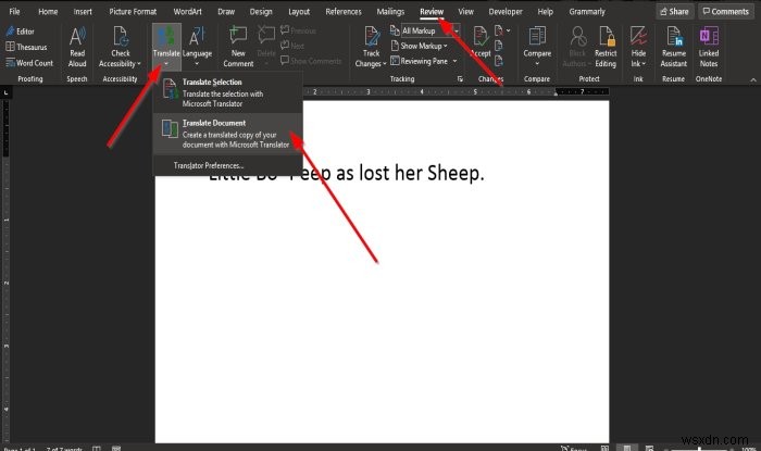 Microsoft Officeでテキストを別の言語に翻訳する方法|Word・Excel・PowerPoint・OneNote対応