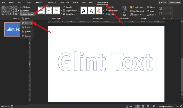【PowerPoint】グリント(スパークル)テキストアニメーションの作り方