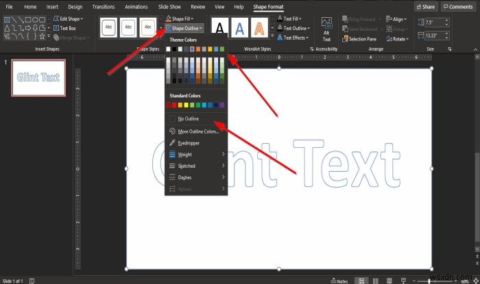 【PowerPoint】グリント(スパークル)テキストアニメーションの作り方