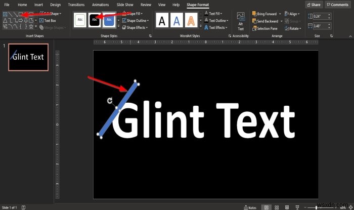 【PowerPoint】グリント(スパークル)テキストアニメーションの作り方