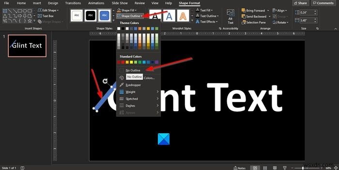 【PowerPoint】グリント(スパークル)テキストアニメーションの作り方