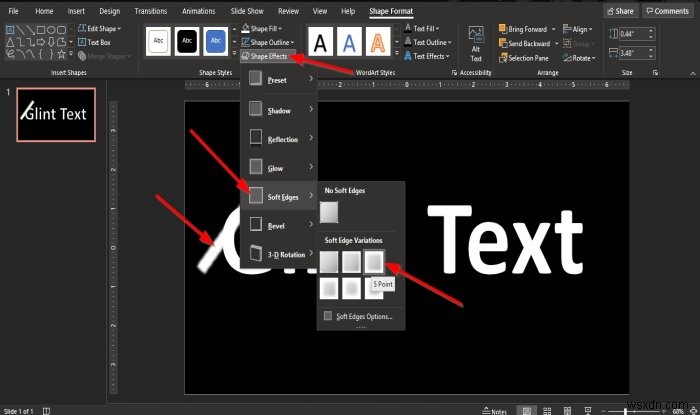 【PowerPoint】グリント(スパークル)テキストアニメーションの作り方