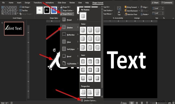 【PowerPoint】グリント(スパークル)テキストアニメーションの作り方