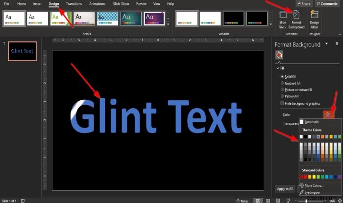 【PowerPoint】グリント(スパークル)テキストアニメーションの作り方