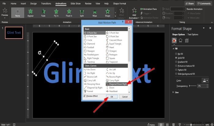 【PowerPoint】グリント(スパークル)テキストアニメーションの作り方