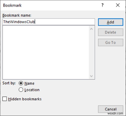 Microsoft Wordで「エラー! ブックマークが定義されていません」を修正する方法