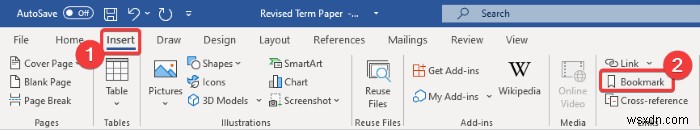 Microsoft Wordで「エラー! ブックマークが定義されていません」を修正する方法