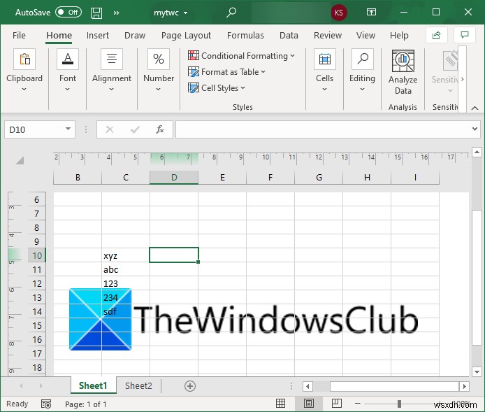 Microsoft Excelで透かし（ウォーターマーク）を追加する2つの方法