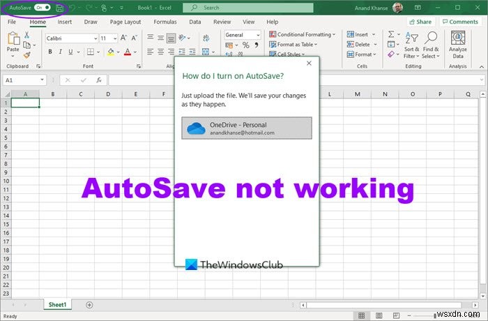 Excel・Word・PowerPointで自動保存（AutoSave）が機能しないときの対処法