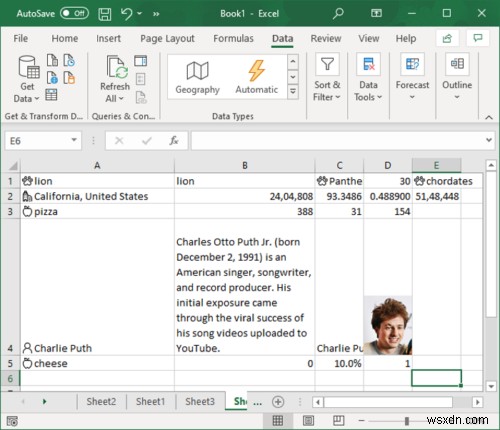 Microsoft Excelの「自動データ型」機能を使いこなす方法|情報の自動挿入手順を徹底解説