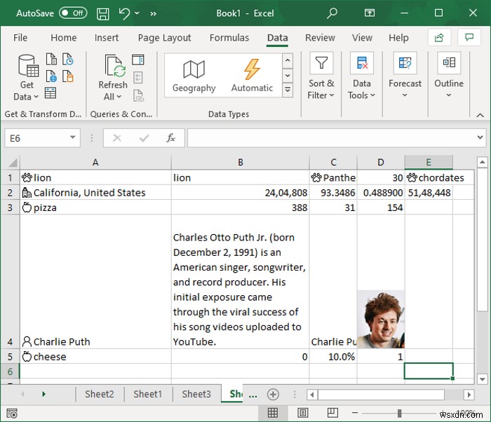 Microsoft Excelの「自動データ型」機能を使いこなす方法|情報の自動挿入手順を徹底解説