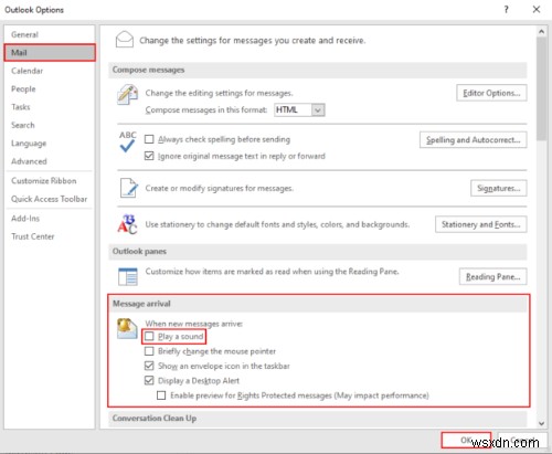 Windows 10のOutlookアプリで効果音をオン・オフに切り替える方法