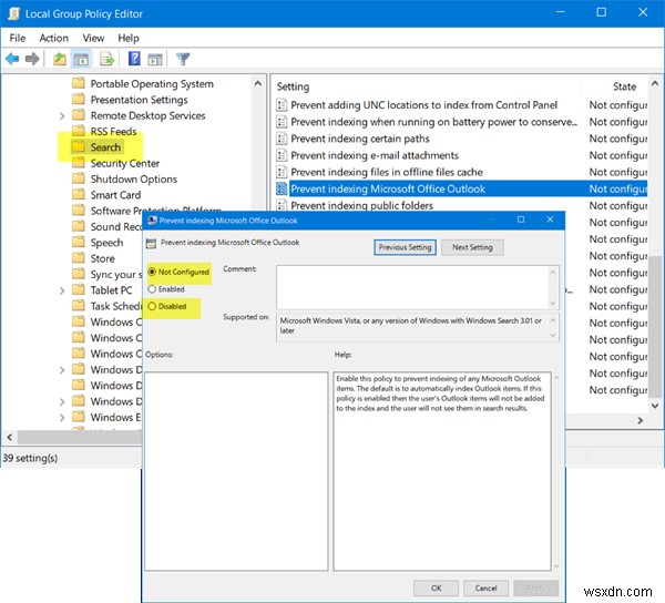 Microsoft Outlookの検索がグレー表示・動作しないときの対処法