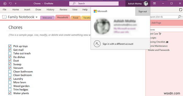 Windows 11/10でOneNoteのサインイン問題を解決する方法