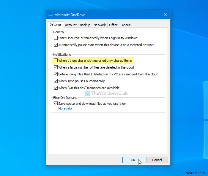 Windows 11/10でOneDriveの共有ファイル通知をオフにする2つの方法