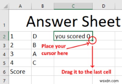 Microsoft Excelで自動採点クイズを作成する方法【関数だけで簡単】