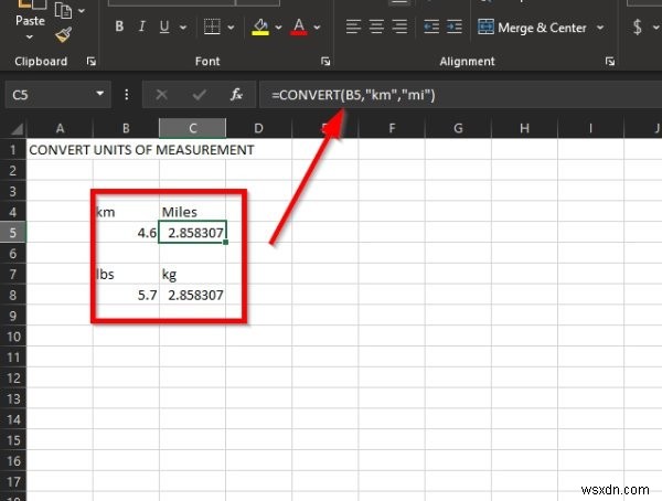 Microsoft Officeで「測定単位の変換(Measurement Converter)」を使う方法