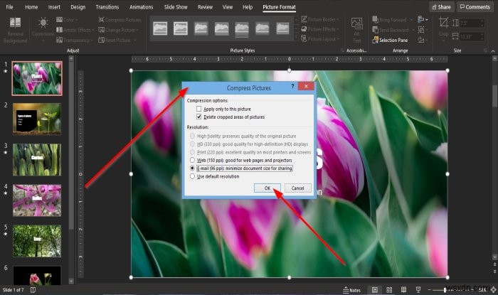 Windows 11/10でPowerPointファイルを圧縮して容量を削減する方法