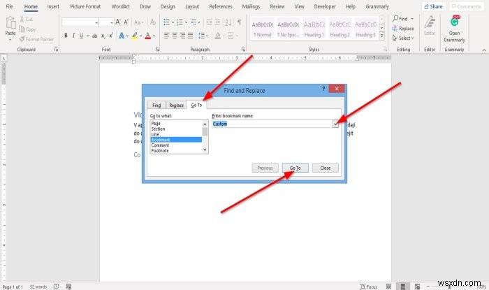 Microsoft Wordでブックマークを作成・挿入・移動する方法