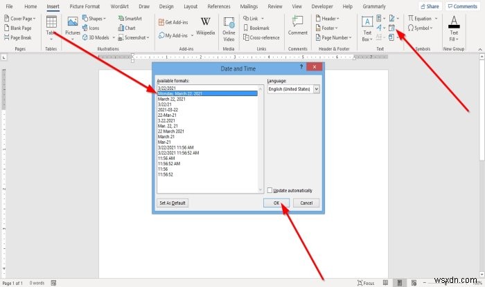 【Word】日付と時刻機能で日付を挿入・自動更新する方法を徹底解説