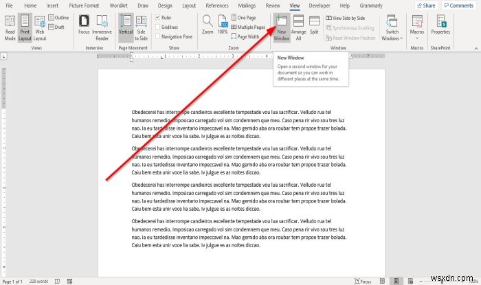 Microsoft Wordで複数のウィンドウを表示・操作する方法