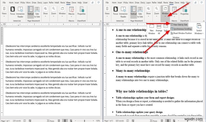 Microsoft Wordで複数のウィンドウを表示・操作する方法