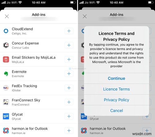 Outlook for Android/iOSにアドインをインストールする方法