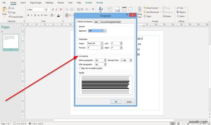 Microsoft Publisherで行間・段落間隔・文字間隔を変更する方法