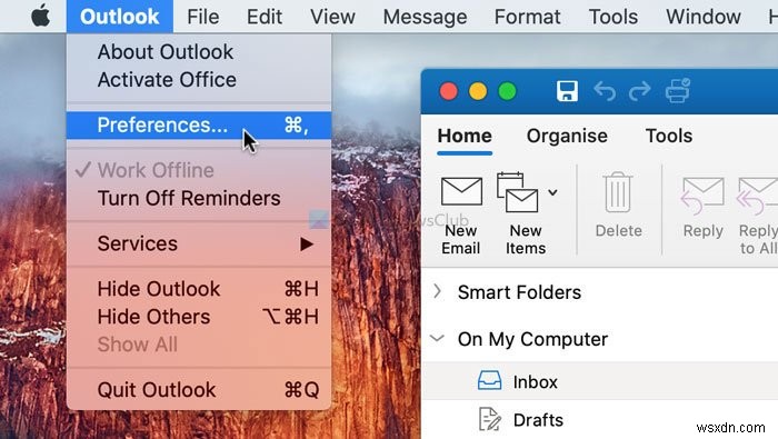 MacでOutlookのリマインダー通知と通知音をオフにする方法