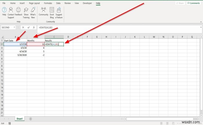 ExcelのEDATE関数とEOMONTH関数の使い方を徹底解説