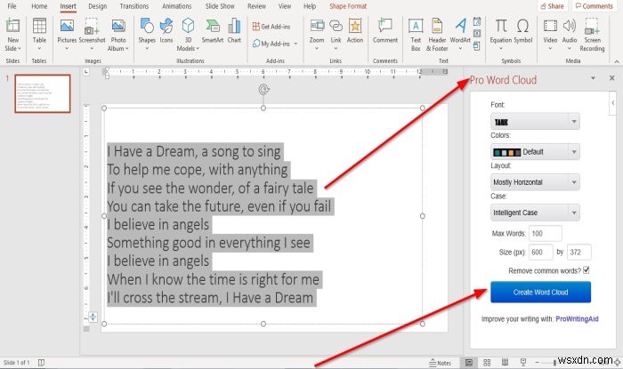 Microsoft PowerPointでワードクラウド(Word Cloud)を作成する方法|アドインを使った手順を解説