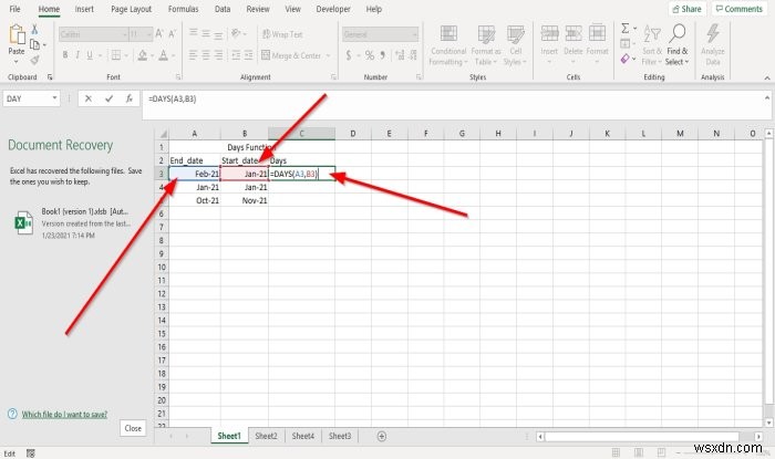 Microsoft ExcelでDAYS・DAYS360関数を使う方法|2つの日付の差を簡単に求める
