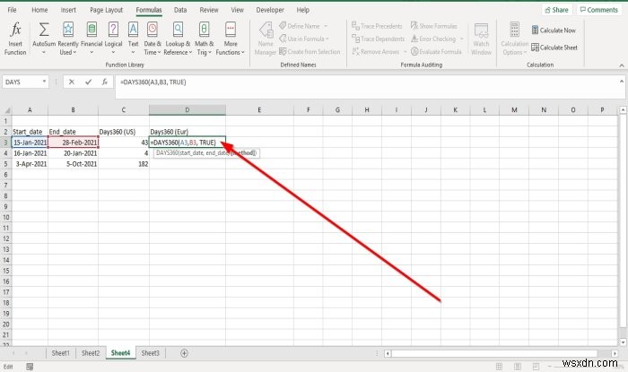 Microsoft ExcelでDAYS・DAYS360関数を使う方法|2つの日付の差を簡単に求める