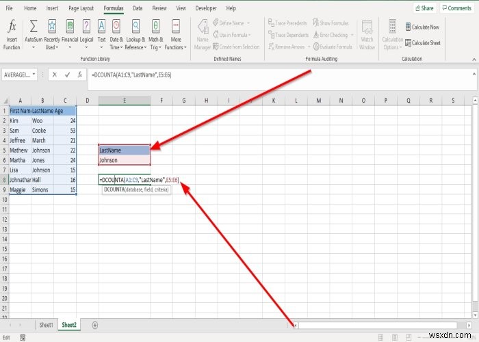 ExcelのDCOUNT関数とDCOUNTA関数の使い方｜条件に合うデータの件数を数える方法