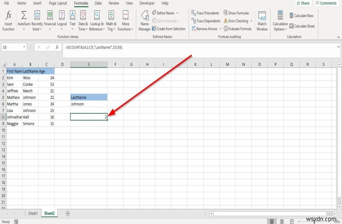 ExcelのDCOUNT関数とDCOUNTA関数の使い方｜条件に合うデータの件数を数える方法