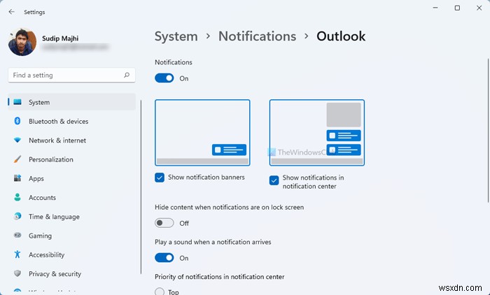Windows 11/10でMicrosoft Outlookの通知が届かない・表示されないときの対処法7選